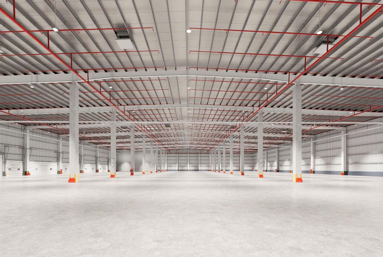 Cho thuê kho xưởng khu CN Thuận Đạo. Bến Lức. Tây Ninh (Long An) - Nhà Xưởng : 3.200m đến 30.000m - Giá: 80 nghin/m xưởng 