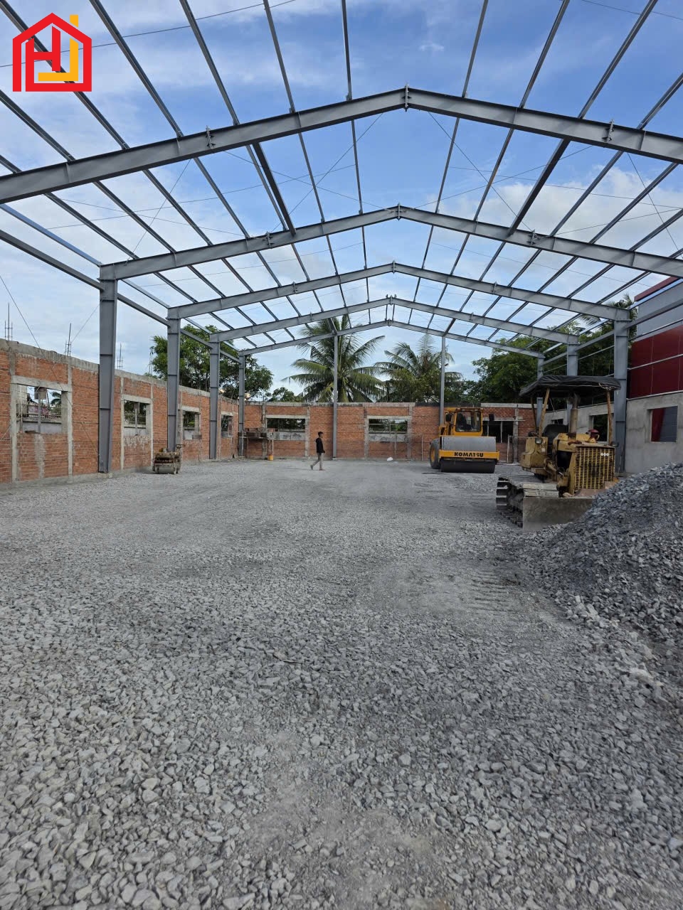 Cho thuê kho xưởng Bến Lức. Mới xây 100% -  Nhà Xưởng : 840m và 1.400m